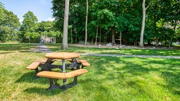 Picnic area at Windsor Ridge at Westborough, Westborough, MA